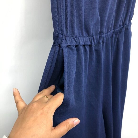 Monk + Lou Blue Sleeveless Jumpsuit size L - Picture 9 of 16